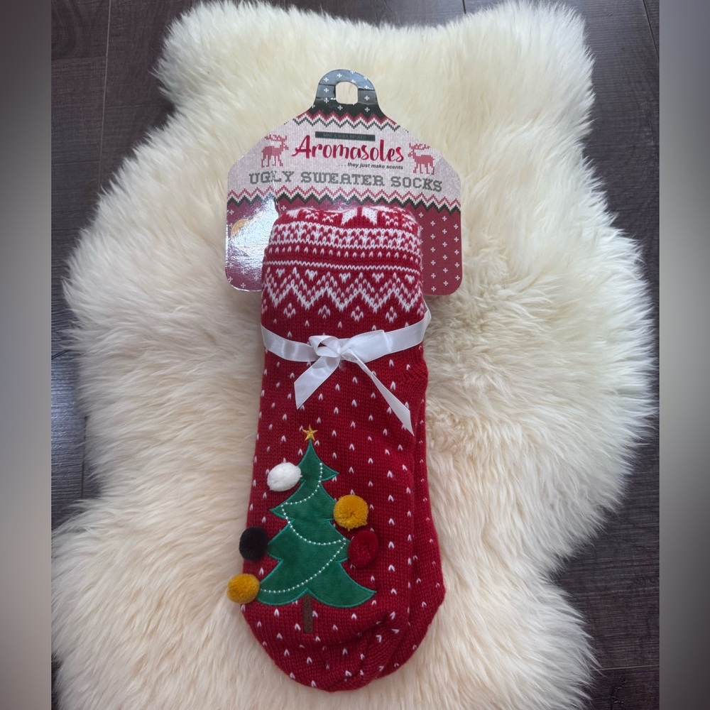 Aromasoles Ugly Sweater Socks - Christmas Tree